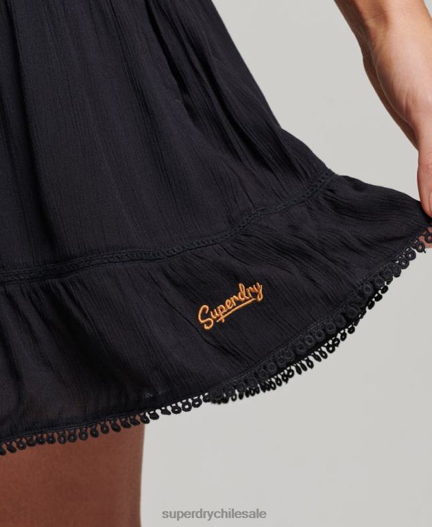 mujer Superdry Armada mini vestido camisero de playa 2R68Z2404