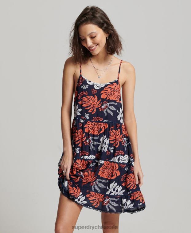mujer Superdry Armada mini vestido camisero de playa 2R68Z2417