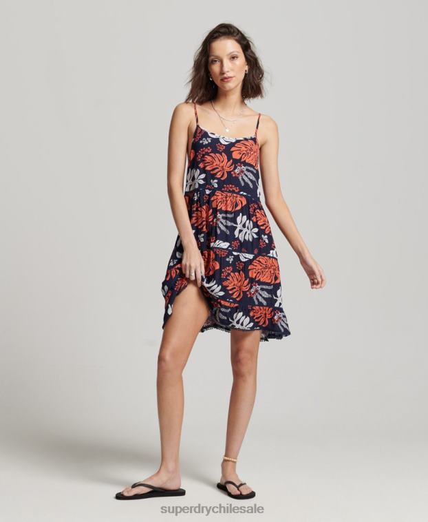 mujer Superdry Armada mini vestido camisero de playa 2R68Z2417