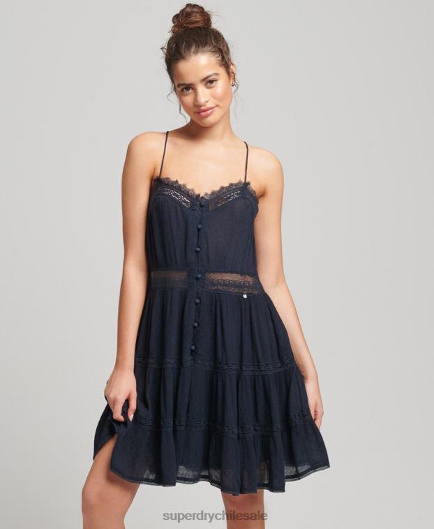 mujer Superdry Armada vestido camisero alana 2R68Z2489