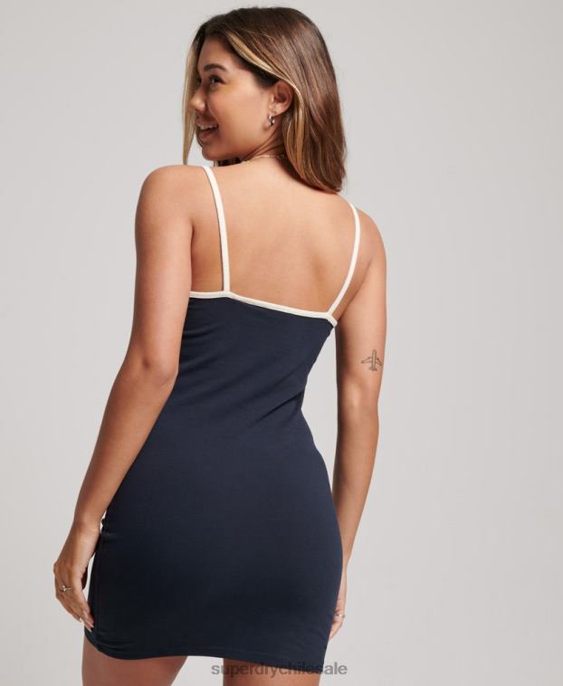 mujer Superdry Armada vestido camisero de punto vintage 2R68Z2493