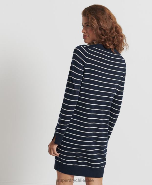 mujer Superdry Armada vestido corto de punto de merino de studios 2R68Z6604