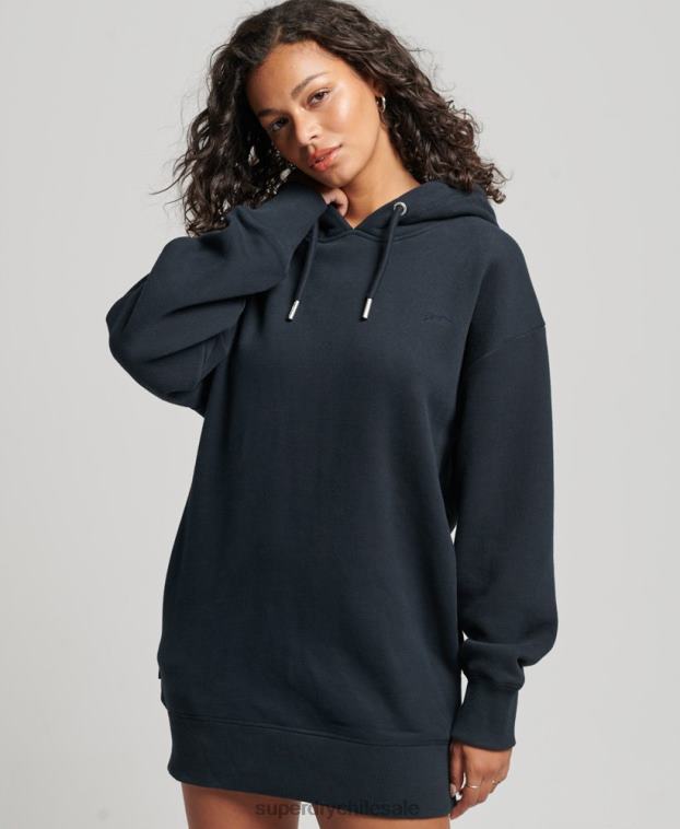 mujer Superdry Armada vestido estilo sudadera con logo bordado 2R68Z2432