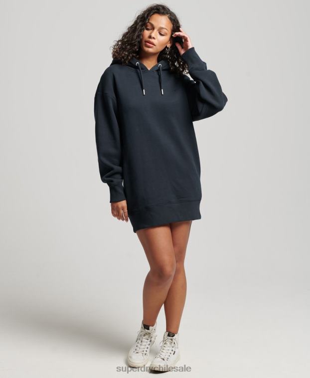 mujer Superdry Armada vestido estilo sudadera con logo bordado 2R68Z2432