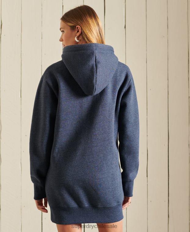 mujer Superdry Armada vestido estilo sudadera con logo bordado 2R68Z2516