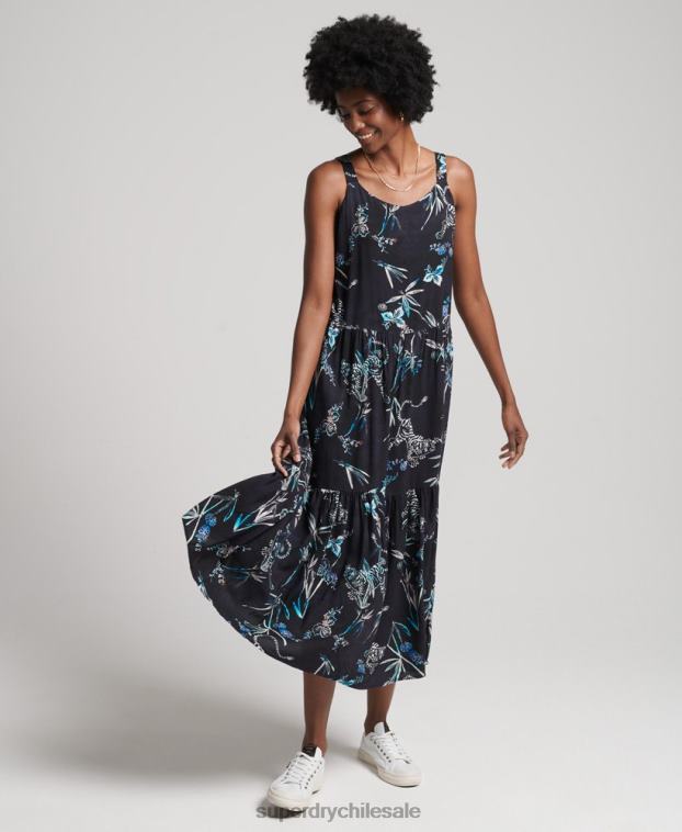 mujer Superdry Armada vestido largo tejido Studios 2R68Z2528