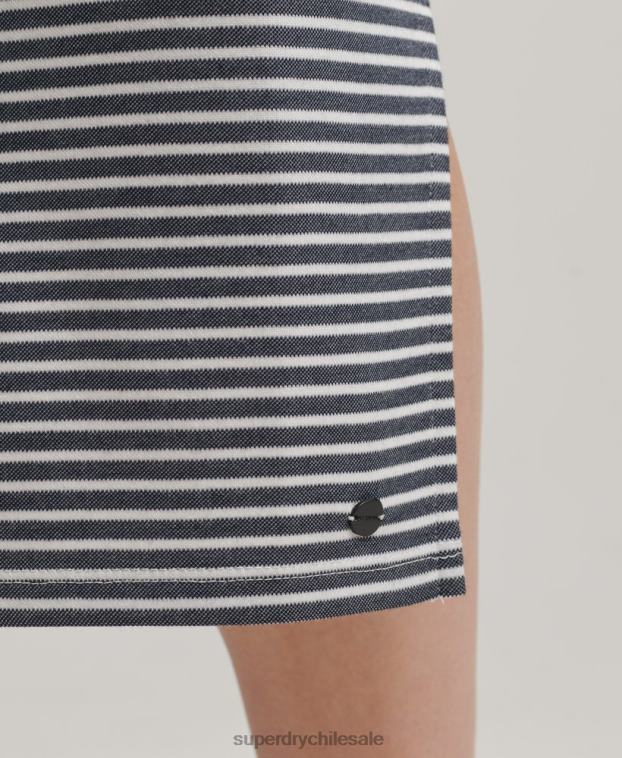 mujer Superdry Armada vestido midi con tirantes en la espalda 2R68Z2538