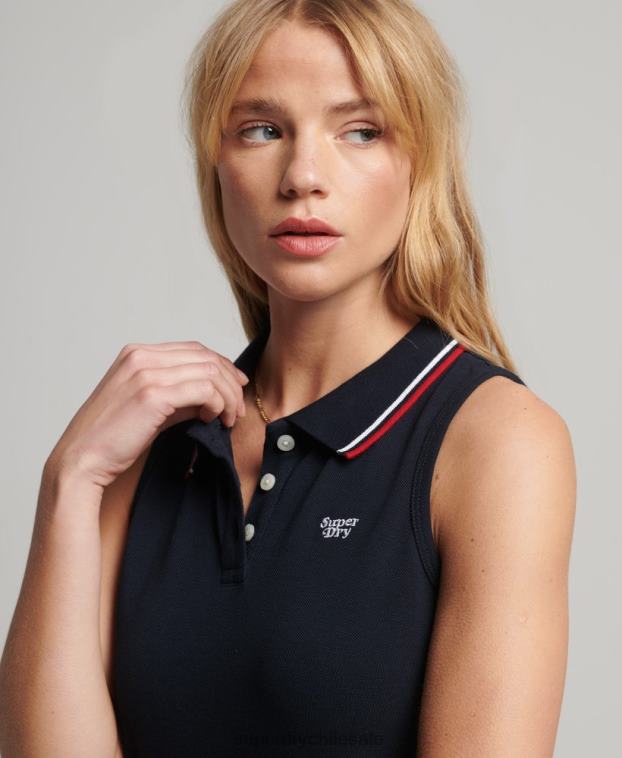 mujer Superdry Armada vestido tipo polo 2R68Z2512