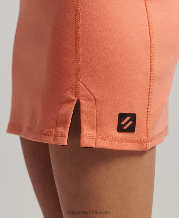 mujer Superdry coral vestido de tecnología 2R68Z2509