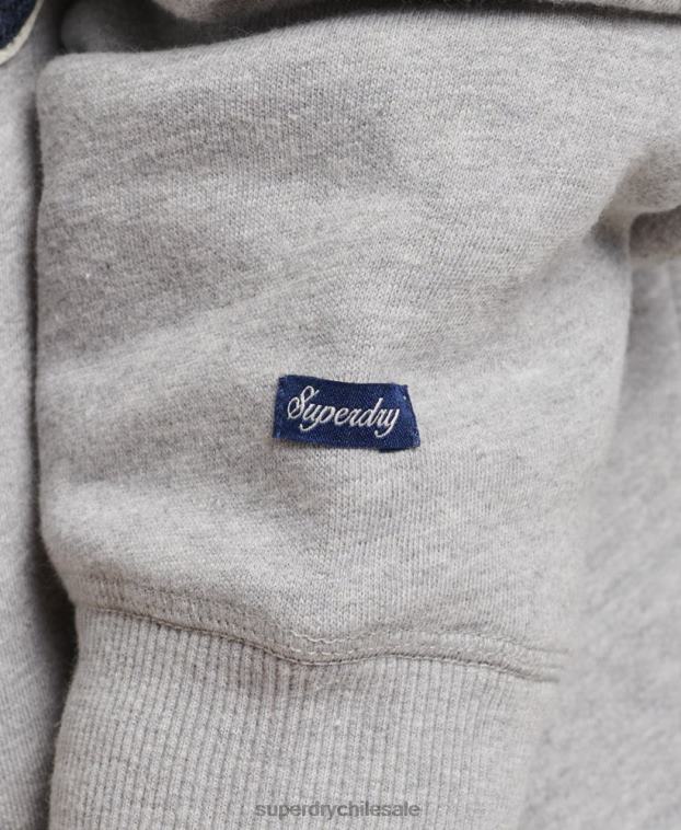 mujer Superdry gris orgullo en el vestido artesanal con capucha 2R68Z2456