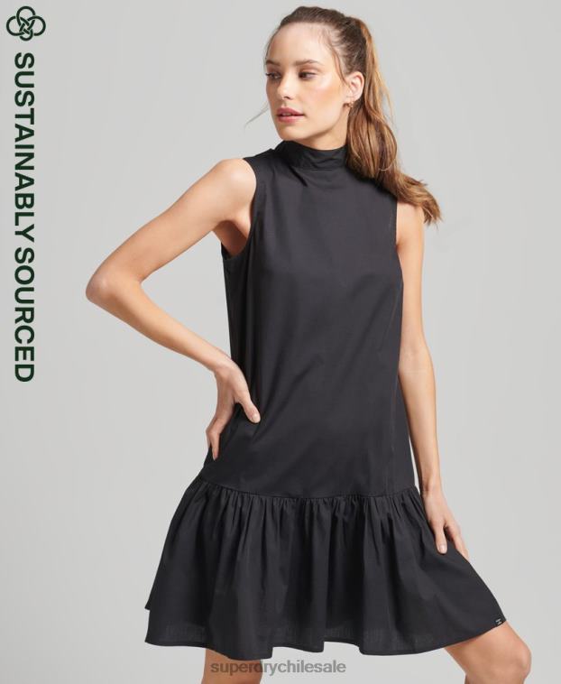 mujer Superdry negro vestido corto tejido 2R68Z2537