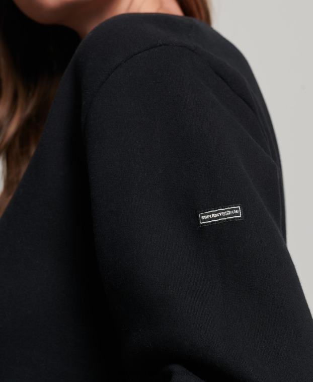 mujer Superdry negro vestido sudadera folk nómada 2R68Z2542