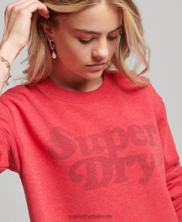 mujer Superdry rojo vestido clásico cooper 2R68Z2553
