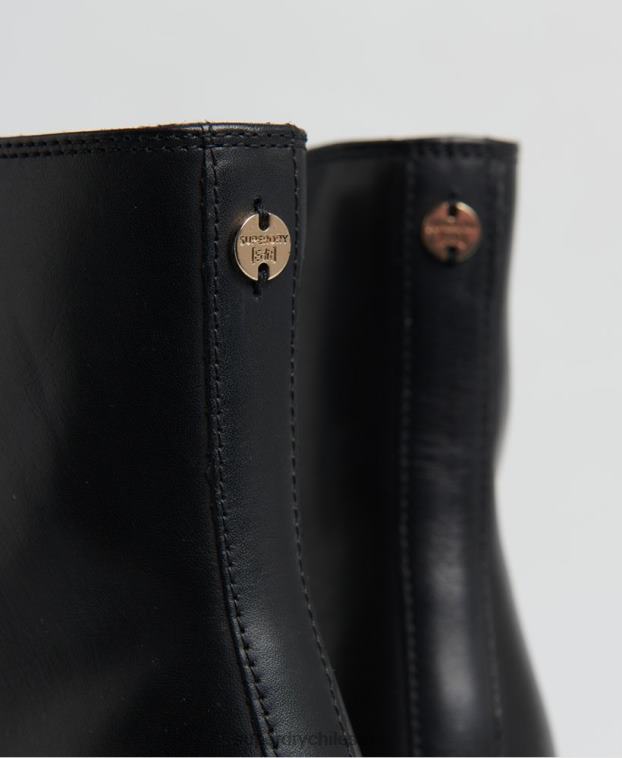 mujer Superdry negro las elegantes botas altas edit 2R68Z4428