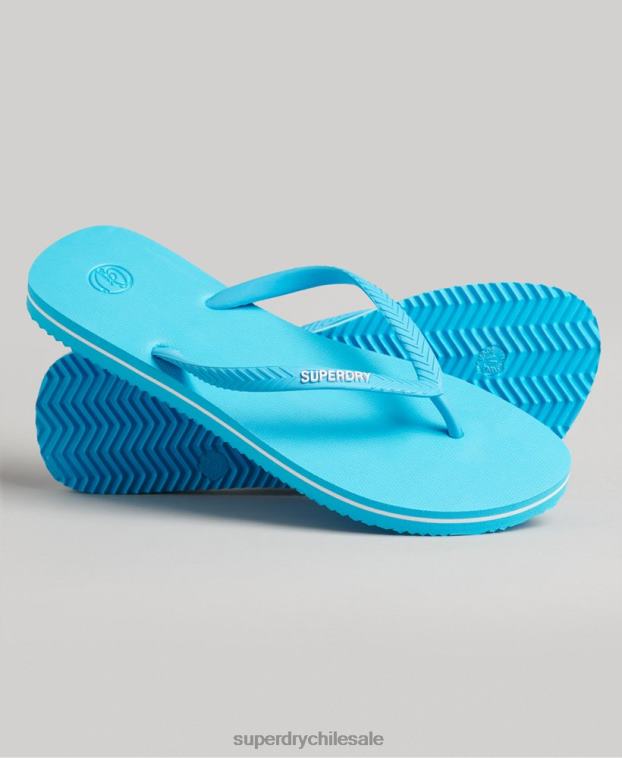 mujer Superdry azul chanclas clásicas antiguas 2R68Z4368