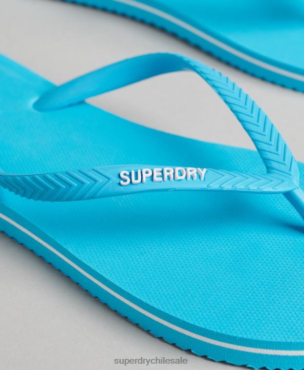 mujer Superdry azul chanclas clásicas antiguas 2R68Z4368