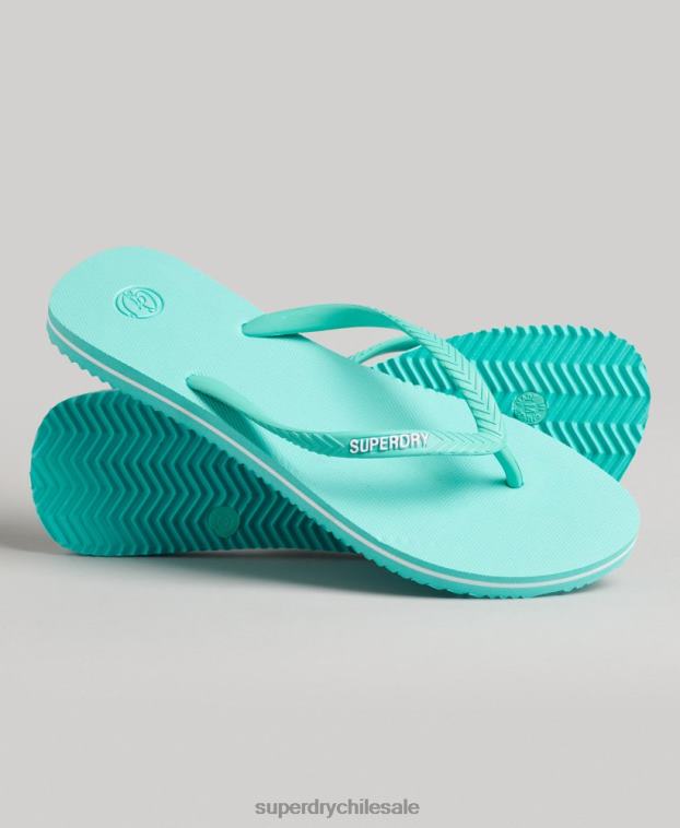 mujer Superdry azul chanclas clásicas antiguas 2R68Z4386