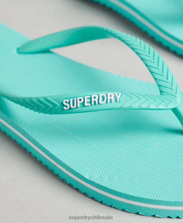 mujer Superdry azul chanclas clásicas antiguas 2R68Z4386