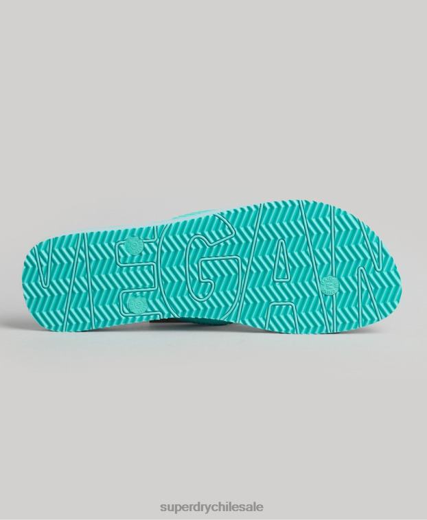 mujer Superdry azul chanclas veganas vintage 2R68Z4375