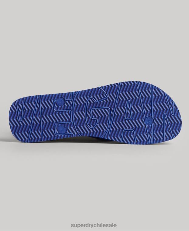 mujer Superdry azul chanclas veganas vintage 2R68Z4394
