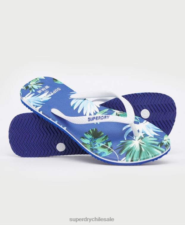 mujer Superdry azul chanclas vintage clásicas 2R68Z6770