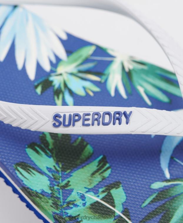 mujer Superdry azul chanclas vintage clásicas 2R68Z6770