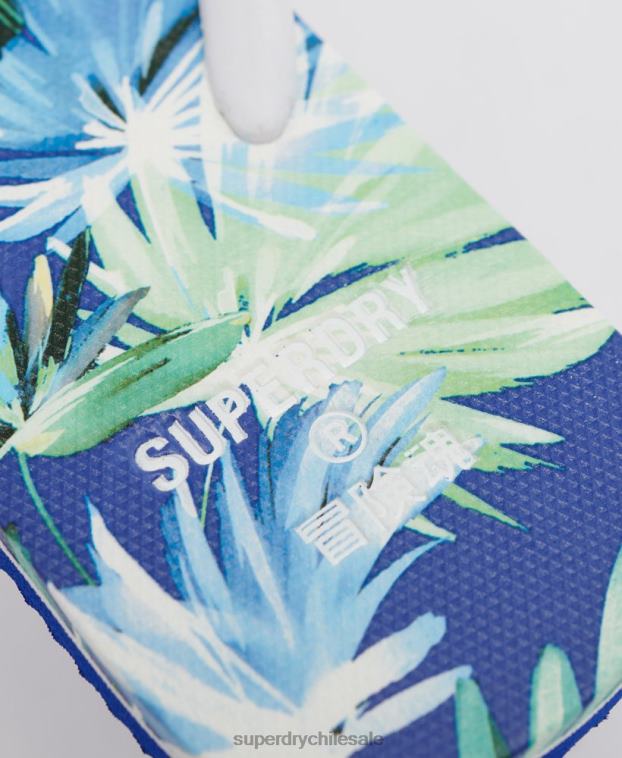 mujer Superdry azul chanclas vintage clásicas 2R68Z6770