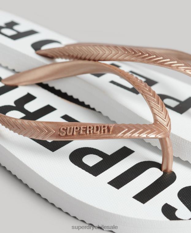 mujer Superdry blanco chanclas deportivas code core 2R68Z4371