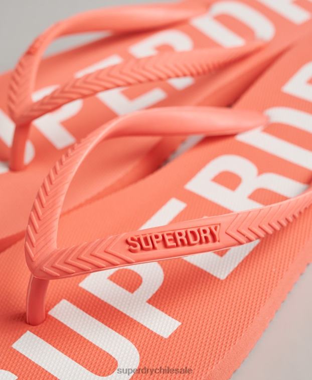 mujer Superdry coral chanclas code essential 2R68Z4416