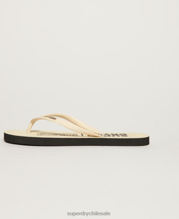 mujer Superdry crema chanclas veganas 2R68Z4351