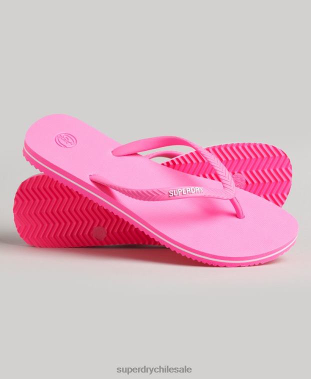 mujer Superdry rosa chanclas clásicas antiguas 2R68Z4382