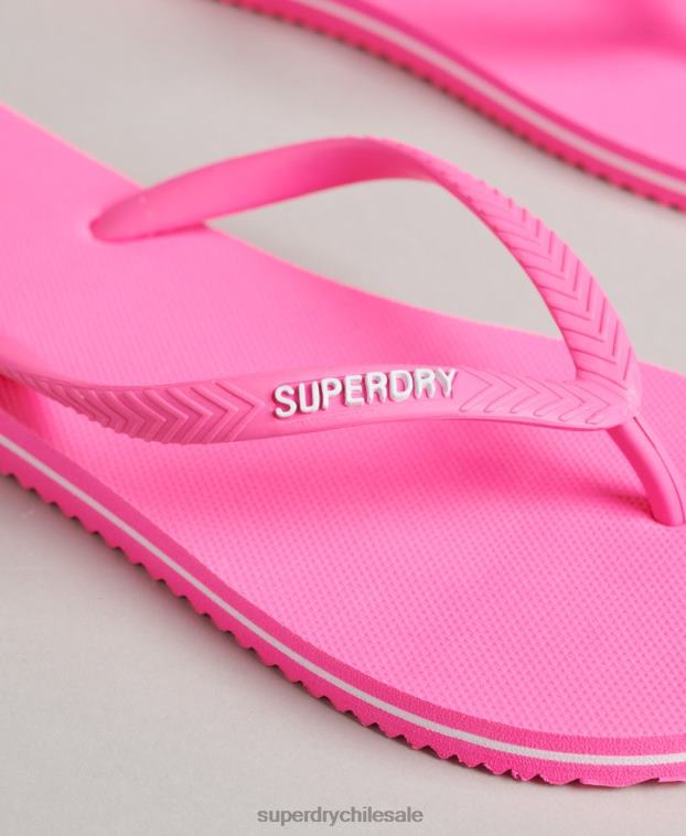 mujer Superdry rosa chanclas clásicas antiguas 2R68Z4382