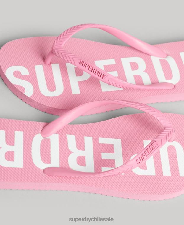 mujer Superdry rosa chanclas deportivas code core 2R68Z4366