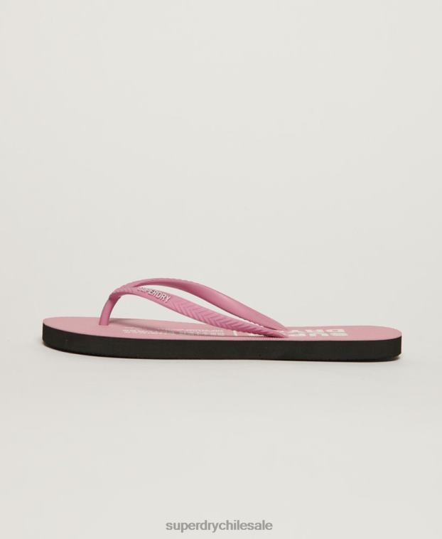 mujer Superdry rosa chanclas veganas 2R68Z2002