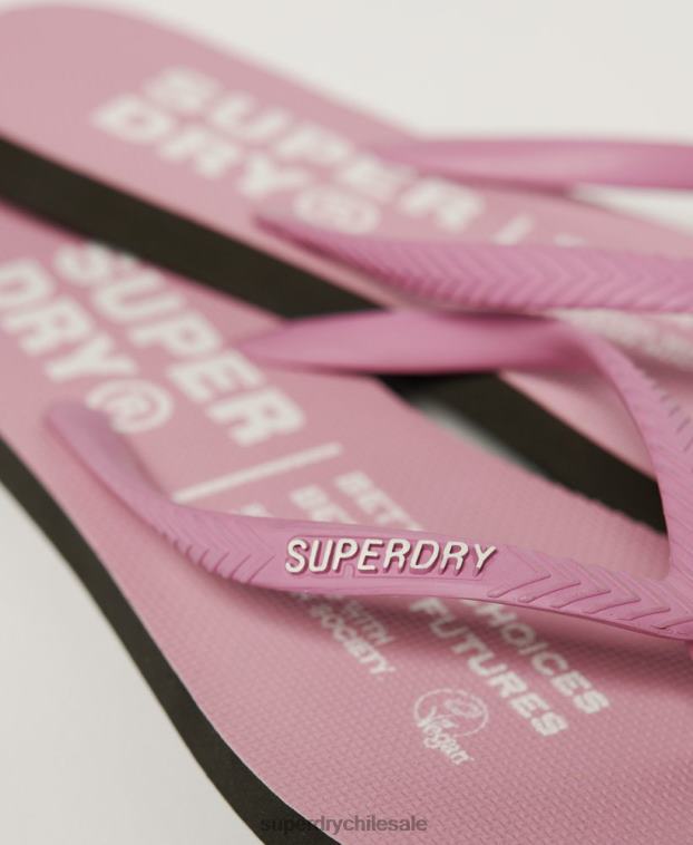 mujer Superdry rosa chanclas veganas 2R68Z2002