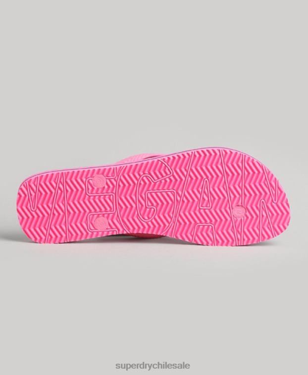 mujer Superdry rosa chanclas veganas vintage 2R68Z4373