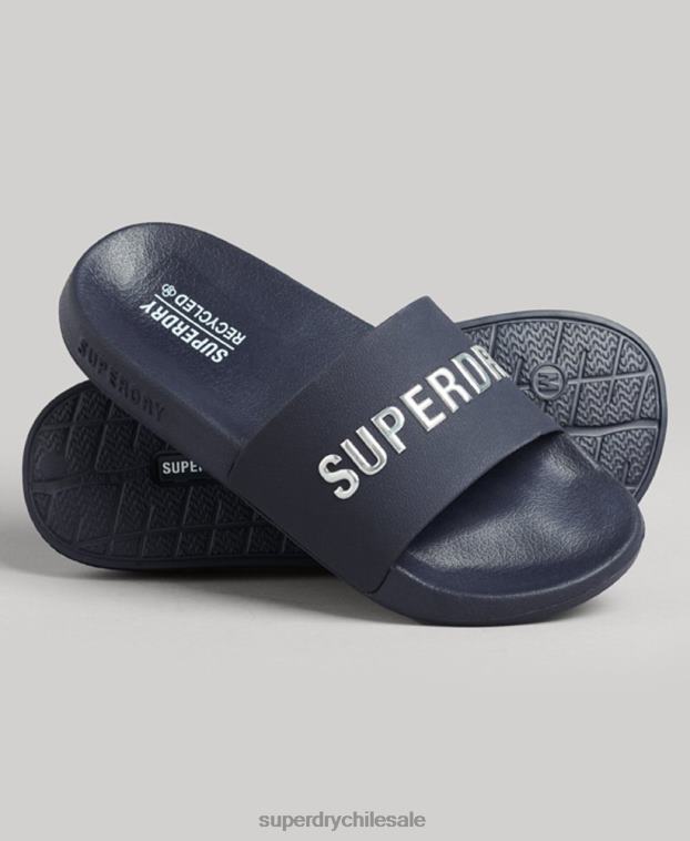 mujer Superdry Armada chanclas de piscina con logo de código 2R68Z4392