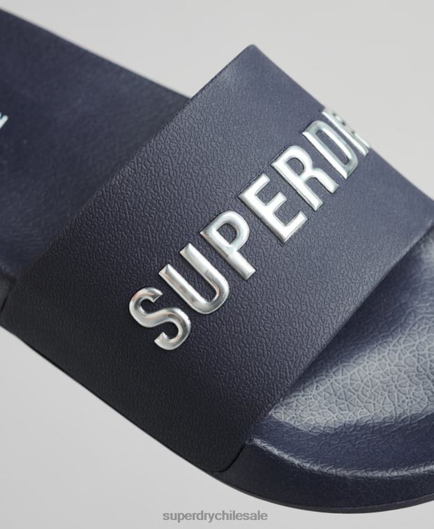 mujer Superdry Armada chanclas de piscina con logo de código 2R68Z4392