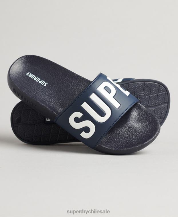mujer Superdry Armada deslizadores de piscina central 2R68Z4370