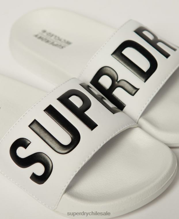 mujer Superdry blanco Deslizadores de grupo de núcleo de código 2R68Z4346