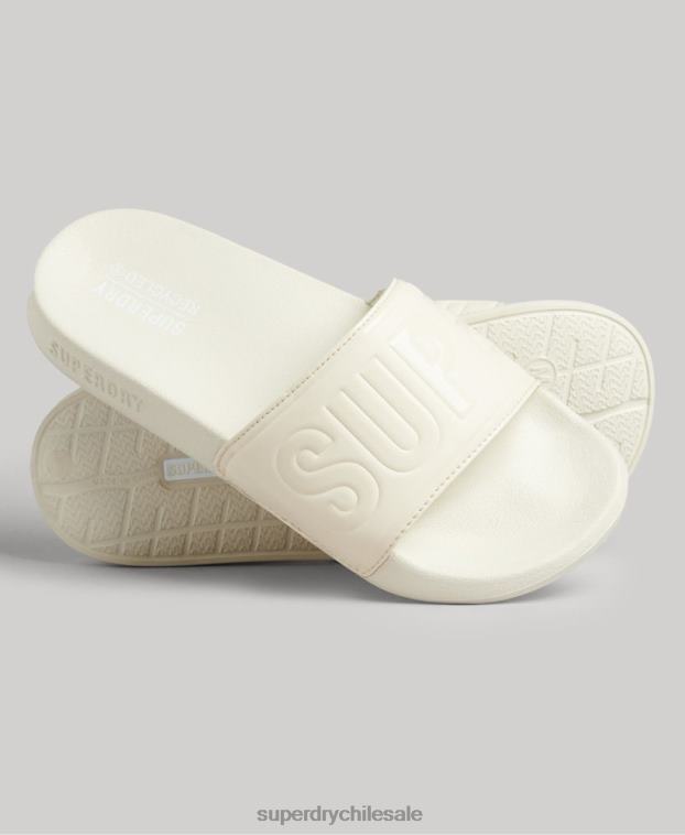 mujer Superdry crema Deslizadores de grupo de núcleo de código 2R68Z4390
