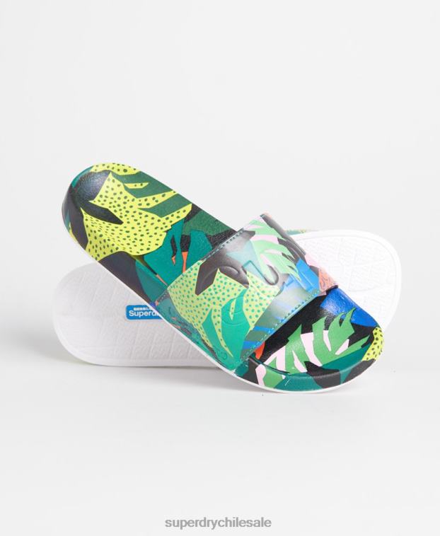 mujer Superdry multi chanclas de playa con estampado integral 2R68Z6782