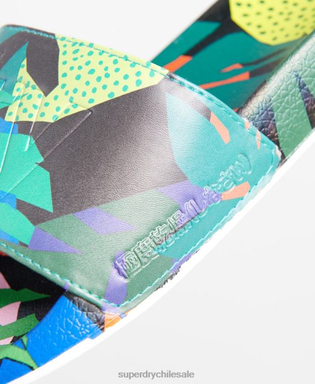 mujer Superdry multi chanclas de playa con estampado integral 2R68Z6782