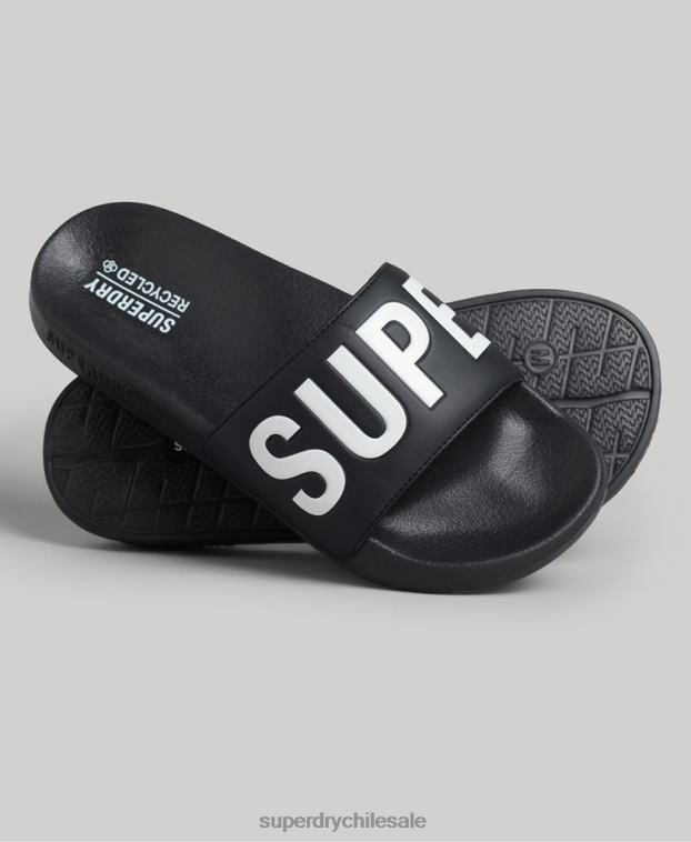 mujer Superdry negro Deslizadores de grupo de núcleo de código 2R68Z4385