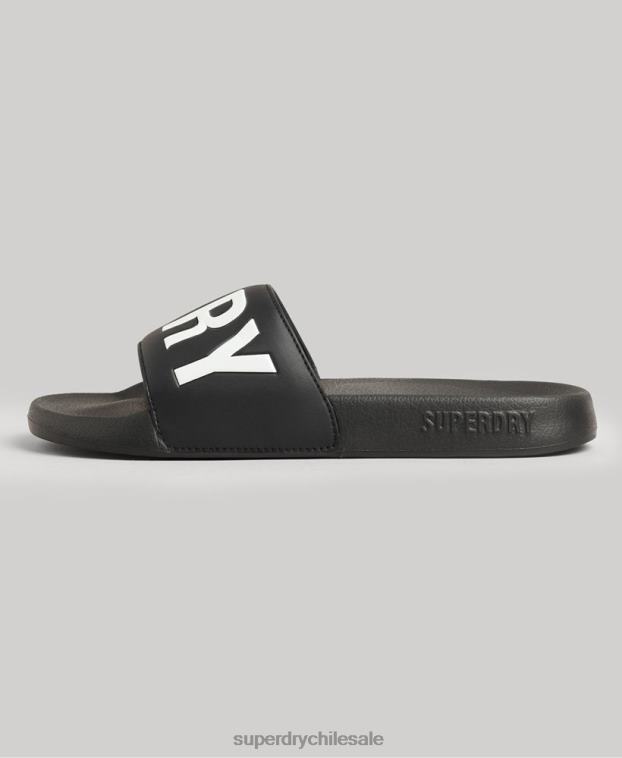 mujer Superdry negro Deslizadores de grupo de núcleo de código 2R68Z4385