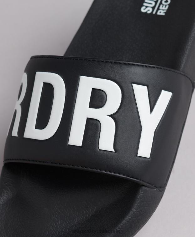 mujer Superdry negro Deslizadores de grupo de núcleo de código 2R68Z4385