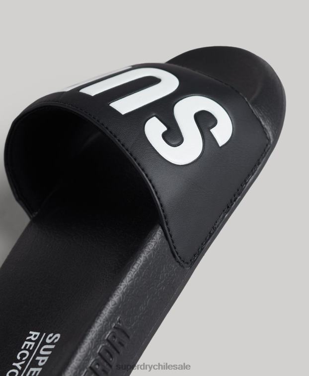 mujer Superdry negro Deslizadores de grupo de núcleo de código 2R68Z4385