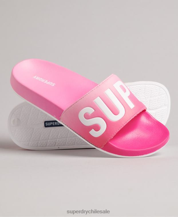mujer Superdry rosa deslizadores de tinte de inmersión de código 2R68Z4414