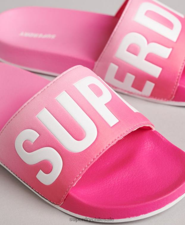 mujer Superdry rosa deslizadores de tinte de inmersión de código 2R68Z4414