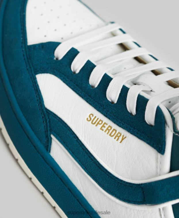mujer Superdry azul tenis altos vintage vegan basket 2R68Z6731